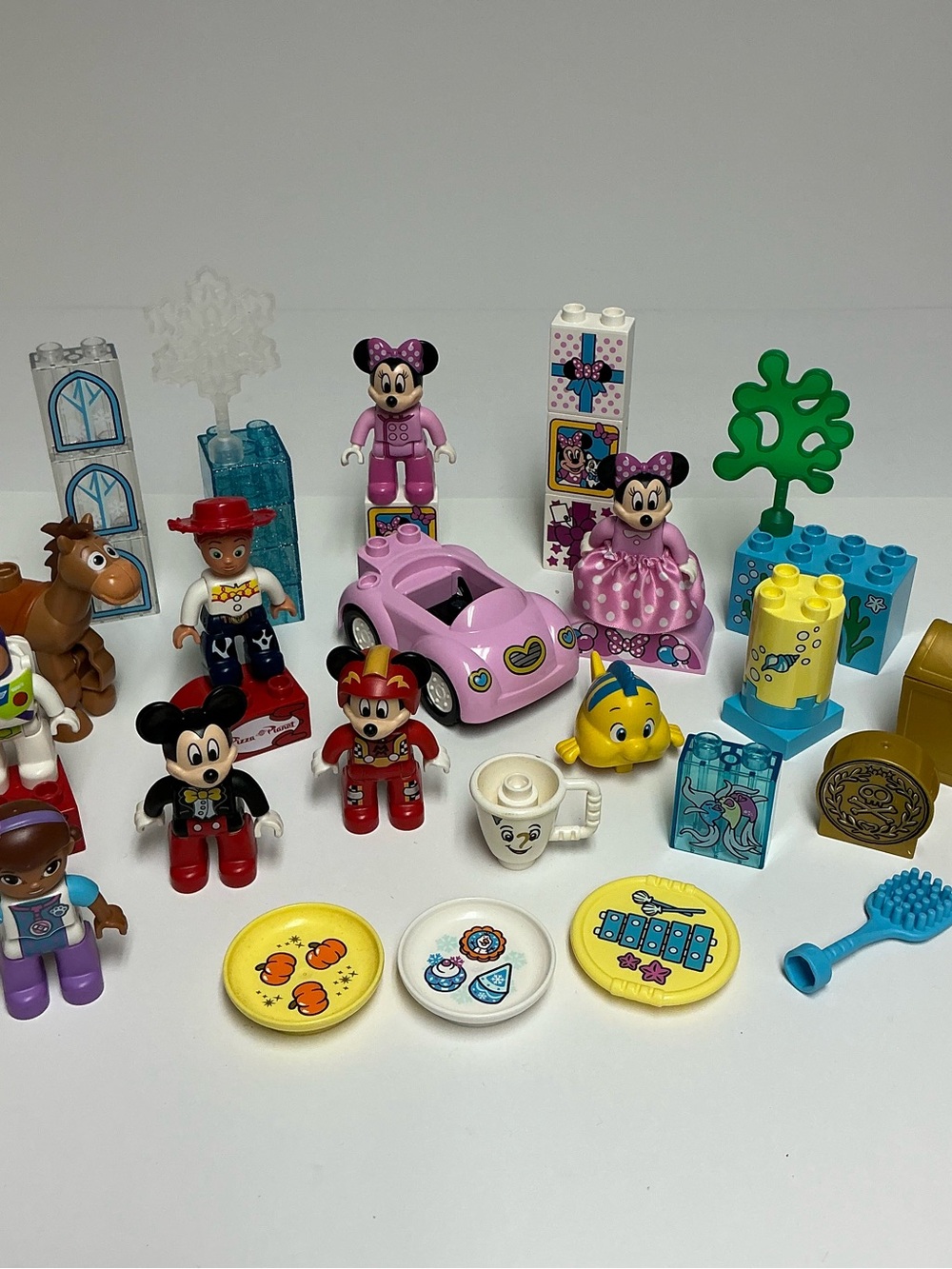 Lego Duplo Disney Parts Lot- Toy Story, Mickey & Minnie Mouse, Little Mermaid